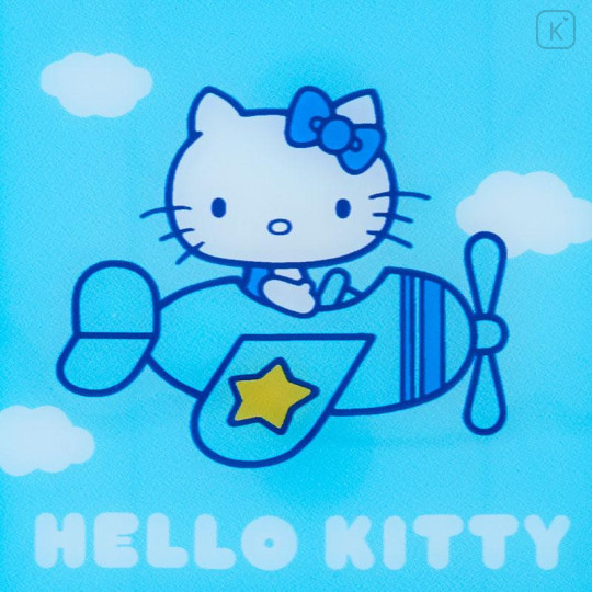 Japan Sanrio Clear Multi Case (SS) - Hello Kitty / Sky Blue Airplane - 4