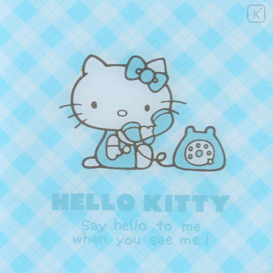 Japan Sanrio Clear Multi Case (SS) - Hello Kitty / Sky Blue Phone Tattersall - 4