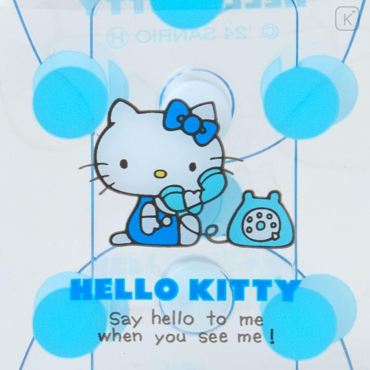 Japan Sanrio Clear Multi Case (SS) - Hello Kitty / Sky Blue Phone Dot - 4