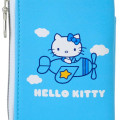 Japan Sanrio Key & Pass Pouch - Hello Kitty / Sky Blue Airplane - 5