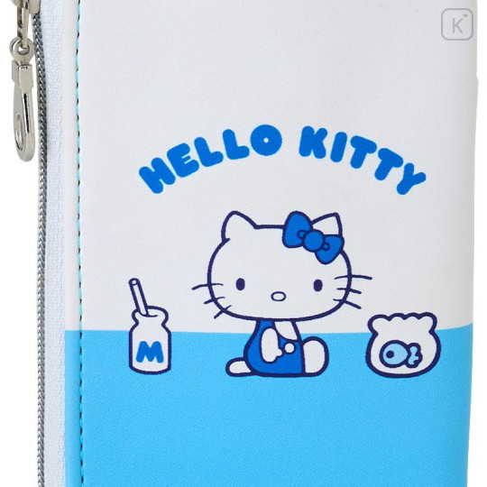 Japan Sanrio Key & Pass Pouch - Hello Kitty / Sky Blue Milk - 5