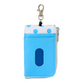 Japan Sanrio Key & Pass Pouch - Hello Kitty / Sky Blue Phone Dot - 2