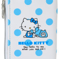 Japan Sanrio Key & Pass Pouch - Hello Kitty / Sky Blue Phone Dot - 5