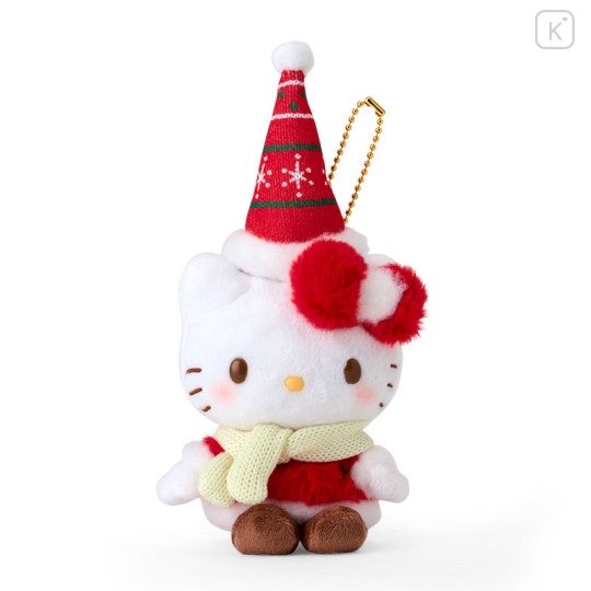 Japan Sanrio Original Mascot Holder - Hello Kitty / Christmas 2024 - 1