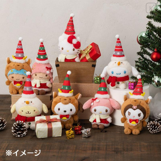 Japan Sanrio Original Mascot Holder - Hello Kitty / Christmas 2024 - 4