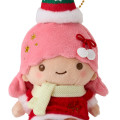 Japan Sanrio Original Mascot Holder - Little Twin Stars Lala / Christmas 2024 - 3