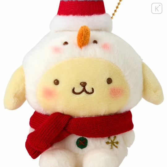 Japan Sanrio Original Mascot Holder - Pompompurin / Christmas 2024 - 3