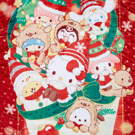 Japan Sanrio Original Cushion Blanket - Christmas 2024 - 4