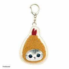 Japan Mofusand Fluffy Keychain - Shrimp Cat / Ebinyan