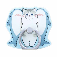 Japan Mofusand Smartphone Ring Stand - Cat / Shark Nyan Kidnap