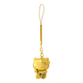 Japan Sanrio Original Golden Netsuke Charm - Hello Kitty - 1