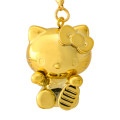 Japan Sanrio Original Golden Netsuke Charm - Hello Kitty - 2