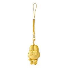 Japan Sanrio Original Golden Netsuke Charm - My Melody