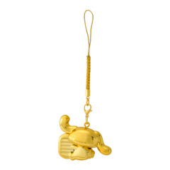 Japan Sanrio Original Golden Netsuke Charm - Cinnamoroll