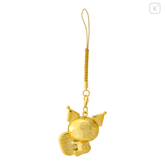 Japan Sanrio Original Golden Netsuke Charm - Kuromi - 1