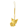 Japan Sanrio Original Golden Netsuke Charm - Kuromi - 1