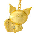 Japan Sanrio Original Golden Netsuke Charm - Kuromi - 2