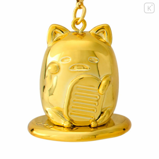 Japan Sanrio Original Golden Netsuke Charm - Gudetama - 2