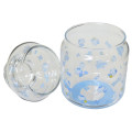 Japan Sanrio Jar Glass Storage Container - Hello Kitty / Sky Blue - 2