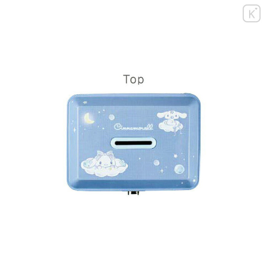 Japan Sanrio Can Piggy Bank with Lock Case - Cinnamoroll / Starry Sky Night - 2