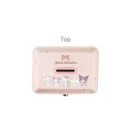 Japan Sanrio Can Piggy Bank with Lock Case - Characters / Playing Dolls Pink - 2