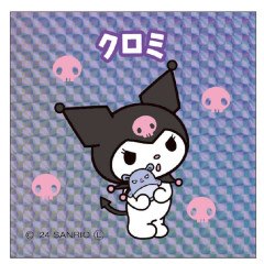 Japan Sanrio Big Sticker - Kuromi / Retro Holographic