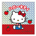 Japan Sanrio Big Sticker - Hello Kitty / Retro Holographic Apple - 1