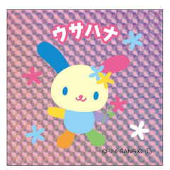 Japan Sanrio Big Sticker - Usahana / Retro Holographic