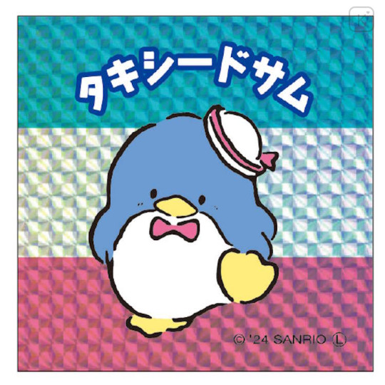 Japan Sanrio Big Sticker - Tuxedosam / Retro Holographic - 1