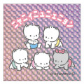 Japan Sanrio Big Sticker - Nyaninyunyenyon / Retro Holographic - 1