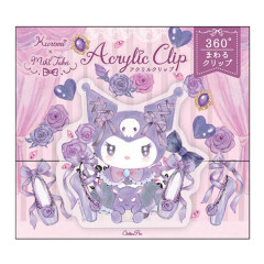 Japan Sanrio × Miki Takei Acrylic Clip - Kuromi / Ballet