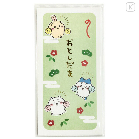 Japan Chiikawa New Year Money Envelope Pochi Bag - Chiikawa & Hachiware & Usagi / Mint - 1