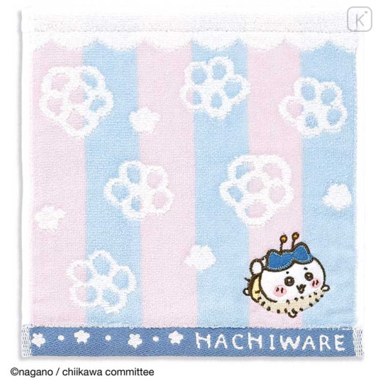 Japan Chiikawa Mini Towel Handkerchief - Hachiware / Bee - 1