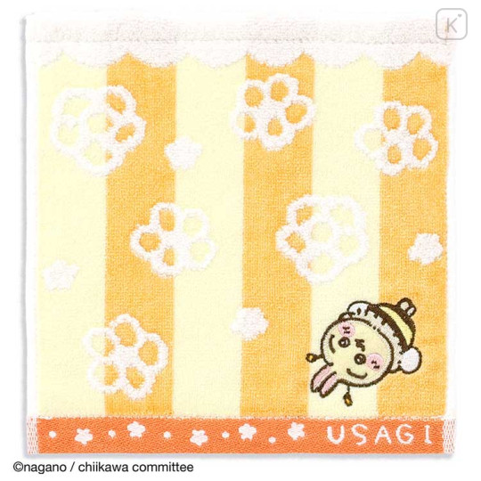 Japan Chiikawa Mini Towel Handkerchief - Usagi / Bee - 1