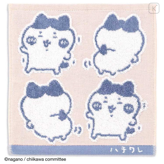 Japan Chiikawa Towel Handkerchief - Hachiware / Happy Dance - 1