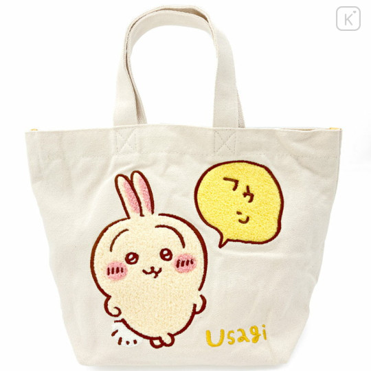 Japan Chiikawa Sagara Embroidery Mini Tote Bag - Usagi - 1