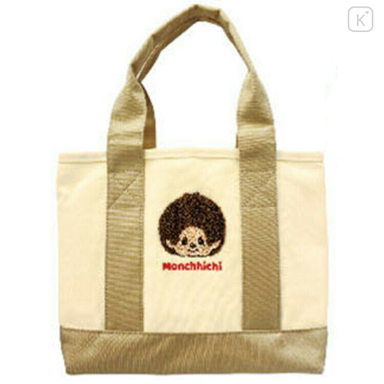 Japan Monchhichi Divider Mini Tote Bag - Beige - 1