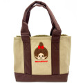 Japan Monchhichi Divider Mini Tote Bag - Monchhichi-chan Beige Brown - 1