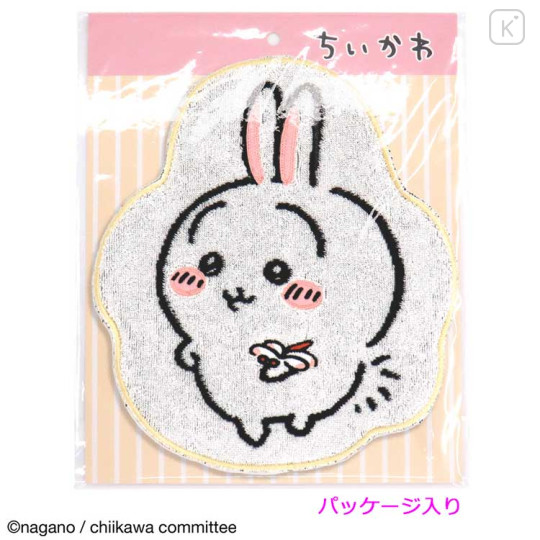 Japan Chiikawa Die Cut Towel Handkerchief - Usagi - 2