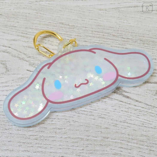 Japan Sanrio Floating Sequins Keychain - Cinnamoroll Face - 3