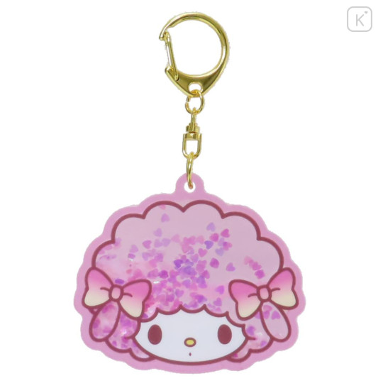 Japan Sanrio Floating Sequins Keychain - My Sweet Piano Face - 1