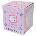 Japan Sanrio Rotating Pen Stand - Hello Kitty / Y2k Houndstooth Pink - 4