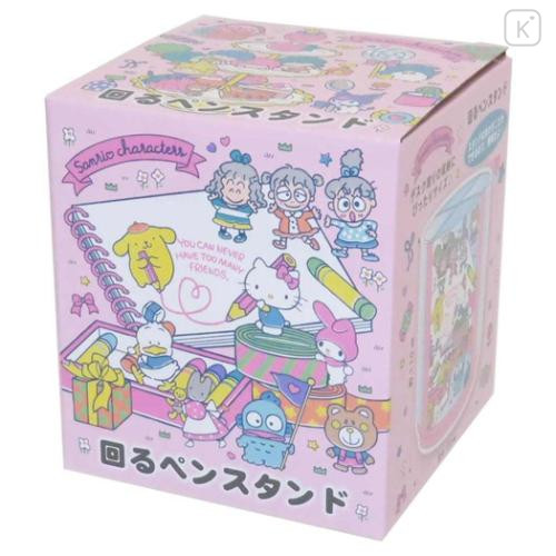 Japan Sanrio Rotating Pen Stand - Characters / Drawing Playground Pink - 4