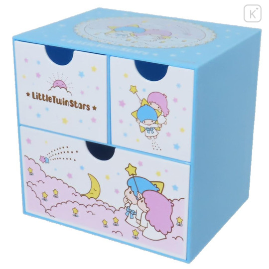 Japan Sanrio Chest Drawer - Little Twin Stars / Blue Stars - 1