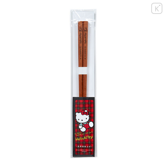 Japan Sanrio Wooden Chopsticks 22.5cm - Hello Kitty / 80s - 2