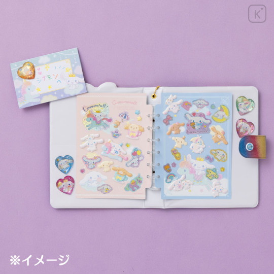 Japan Sanrio Original Sparkling Stickers & Sticker Notebook - Kuromi - 8