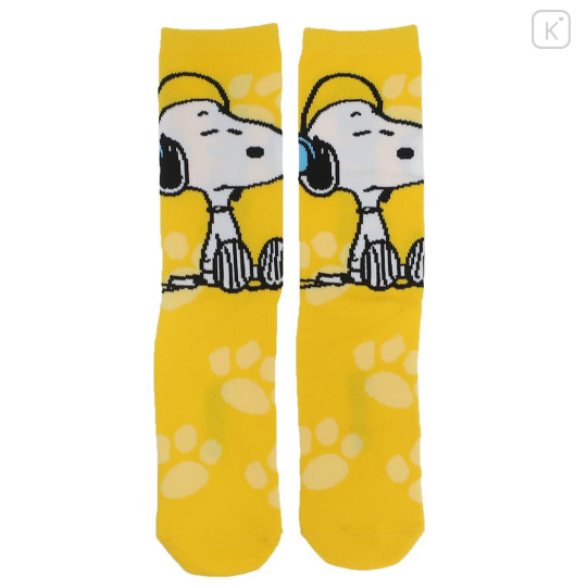 Japan Peanuts Crew Socks - Snoopy / Deep Yellow - 1