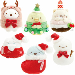 Japan San-X Tenori Plush (SS) Set - Sumikko Gurashi : Sumikko Christmas at Home