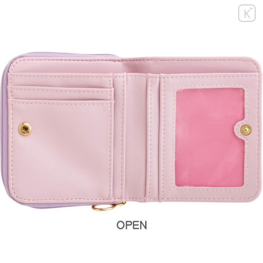 Japan San-X Bifold Wallet - Sumikko Gurashi / Perfume Purple Pink - 3