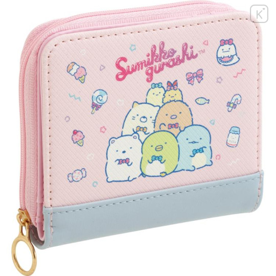 Japan San-X Bifold Wallet - Sumikko Gurashi / Sweets Pink - 1